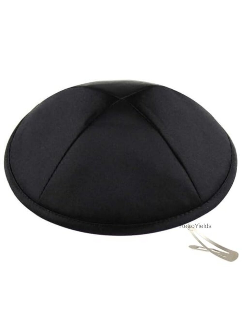 Satin Kippah Yarmulke for Kids Teens Adults, 4 Panel, 6.25 Inch, Multicolor